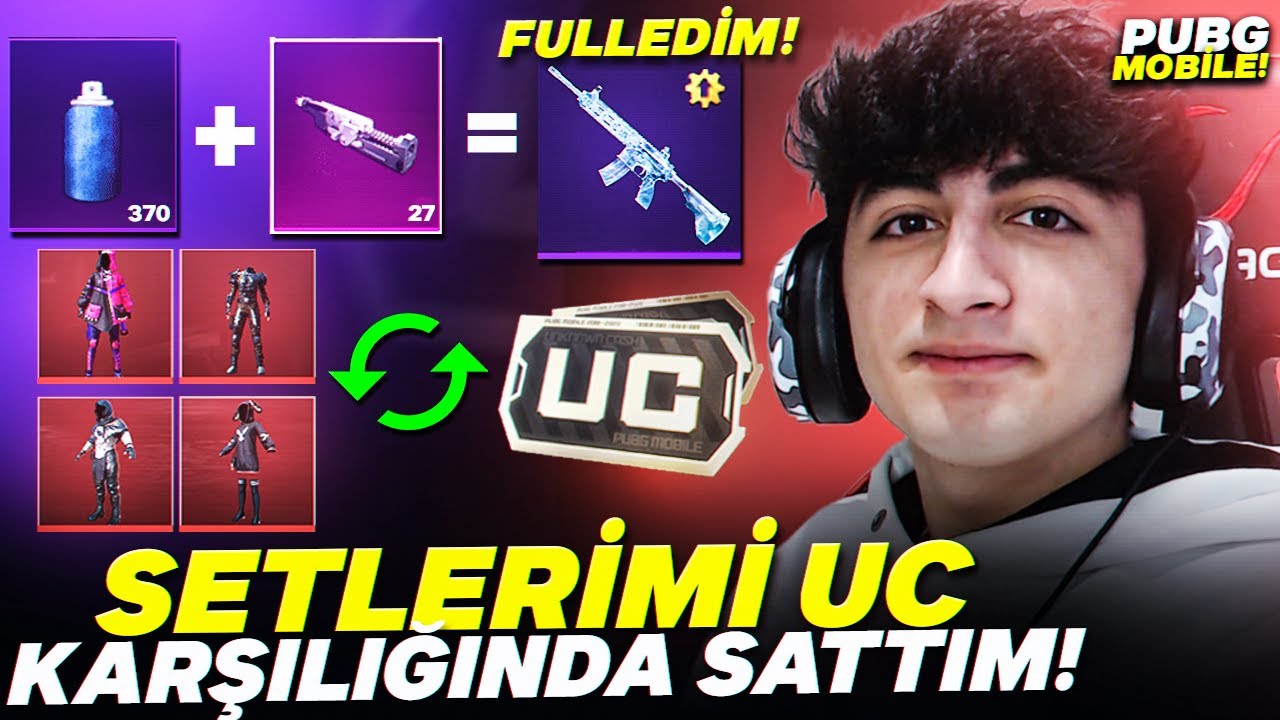 DESTANSI SETLERİMİ UC KARŞILIĞINDA SATTIM! 😱 M416 BUZ DİYARINI FULLEDİM – PUBG Mobile Simulator #2