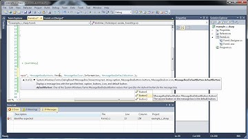 C#.Net Tutorial 6 - Formatting Numbers, Message Boxes, Focus, and the Switch