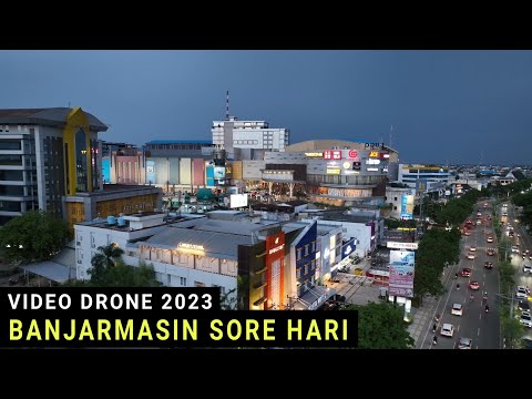 Video Drone Kota Banjarmasin Sore Hari Terbaru 2023