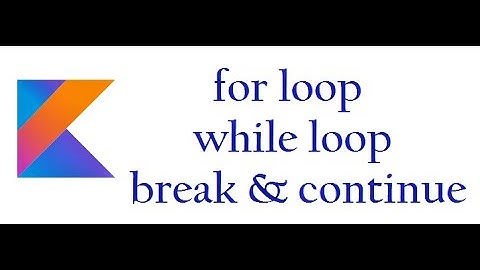 For loop in kotlin