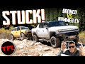 I found the limit  then went beyond it gmc hummer ev vs ford bronco extreme offroad review