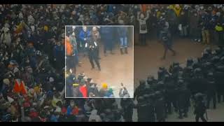 Чеченец против ОМОНА - Митинг в России