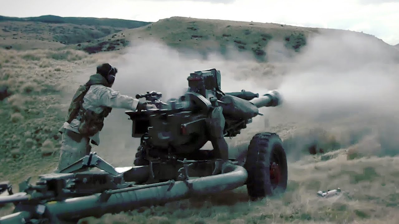 Royal New Zealand Army US Joint Terminal Attack Controller L118 Light Gun 105mm Howitzer Fire | AIIRSOURCE