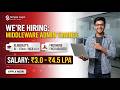 Simple Logic Recruitment 2026 | Middleware Admin Trainee | BE/BTech/MCA/MSc | Freshers Eligible