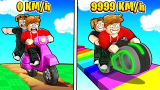 ROBLOX CHOP AND FROSTY UPGRADE TO NEW BIKES IN BIKE RACE CLICKER