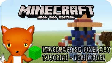 MineCraft 3D Pixel Art Tutorial - Vivi Model
