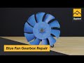 Blue Fan Gearbox Assembly Repair Walkthrough
