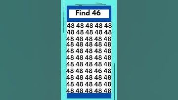 Find 46 #shorts #mathshorts #mathpuzzle #puzzle #riddle#riddleswithanswers#viral#trending#mathriddle