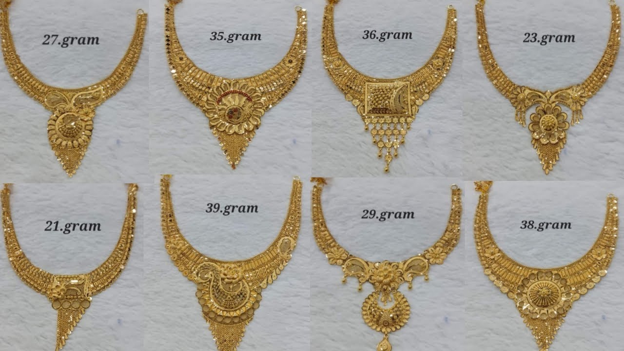 Latest Gold Jewelry Designs With Price And Weight