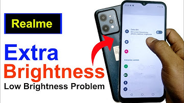 Realme Brightness Problem - How to increase brightness in realme mobile