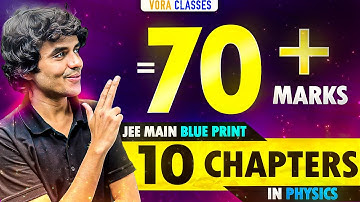 10 Chapters = 70 marks PHYSICS🚀 | High weightage chapters for JEE MAINS 2025 #jee #jeemains