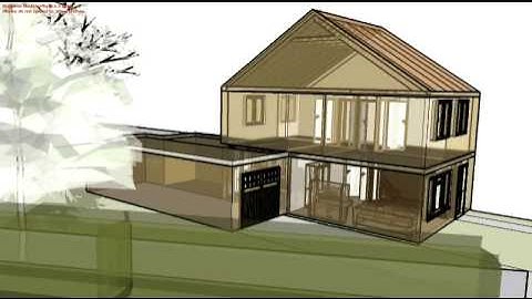 Sketchup animation of house