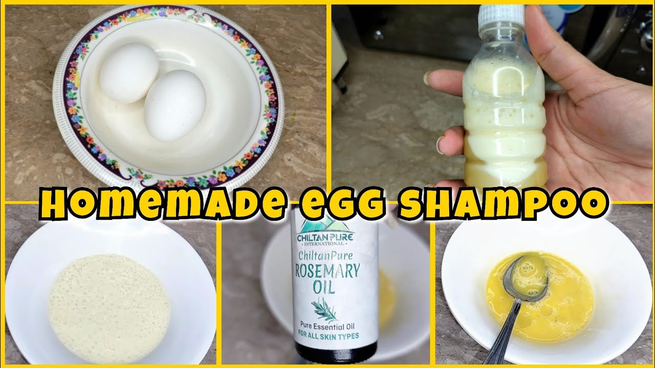 Homemade egg shampoo protein shampoo for dry,damage hair