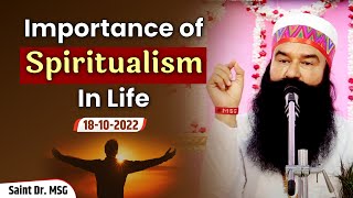 Importance of Spiritualism In Life | Live From Barnawa, UP | 18th October 2022 | Saint Dr. MSG