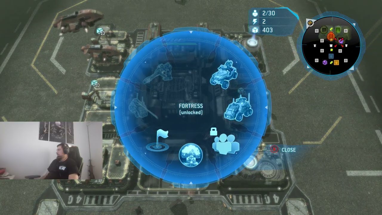 Halo Wars playing as profesor anders 3v3 gameplay