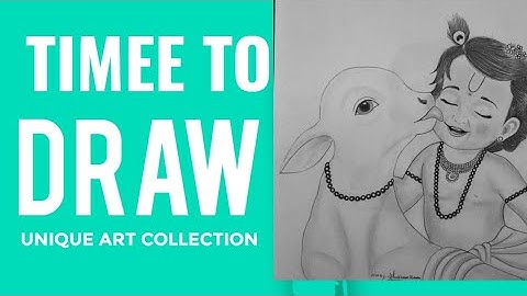 How to draw Krishna Half face, easy drawingfor beginners I krishna drawing Easy