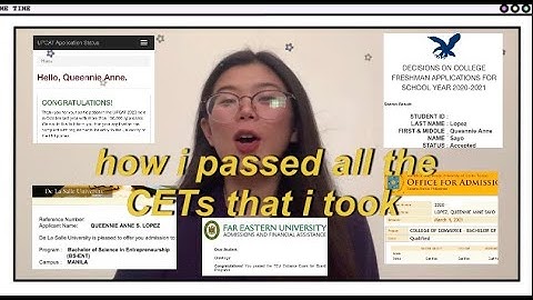 HOW I PASSED ALL MY CETS 2020 (Philippines)| tips and experience per college (UPCAT,ACET,DCAT,USTET)
