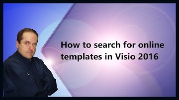 How to search for online templates in Visio 2016