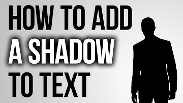 How to Add a Drop Shadow to Text