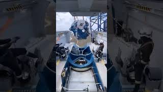 Inside Wind Turbine Assembly Main Bearing Gearbox Installation #windenergy #viral #trending #shorts