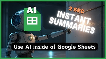 AI Formula in Google Sheets That Summarizes ANY Text | Google Sheets AI Tutorial #googlesheetsguide