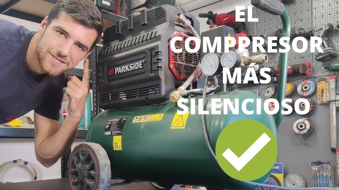 Parkside Quiet Compressor PSKO 24 A1 TESTING - YouTube