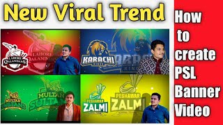 how to create PSL banner |pakistan super league banner video |editing tutorial screenshot 5