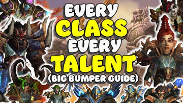 Every Class, Every Talent, One Place! A MoP Classic Guide