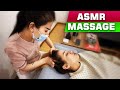 ASMR Chinese relaxing head massage in Hefei city (No music no Talking) 4K