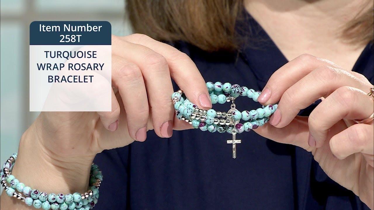Mother Mary Holy Family Catholic Rosary Turquoise Tiffany Toggle Bracelet  ❤️tb | eBay