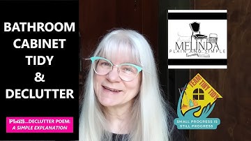 BATHROOM CABINETS TIDY & DECLUTTER / collab with @TheHelpfulHome /#tinytidytuesday#poem