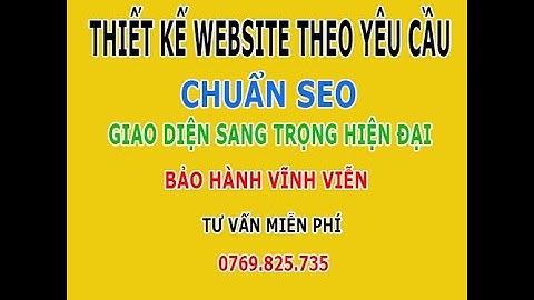 THIẾT KẾ WEBSITE THEO YÊU CẦU