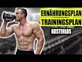 Trainingsplan und Ernährungsplan für Zuhause | Kostenlos für alle!