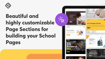 [New Website Builder] Beautiful and highly customizable Page Sections for building your School Pages