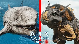 REY DEL MAR, DESOLATITAN DINOSAURIO PERFECTO y secreto de dinosaurios marinos ARK Ascended Historia screenshot 1