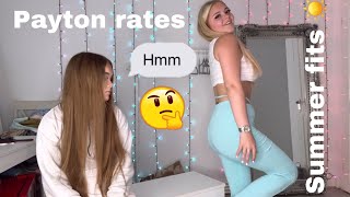 Payton rates my summer outfits | ☀️