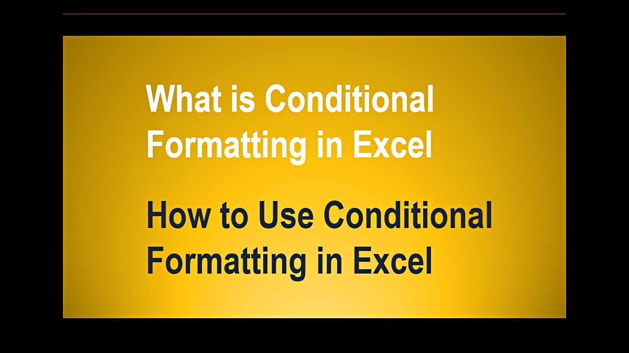 What is Conditional Formatting in Excel | How to Color Code Cells in ...