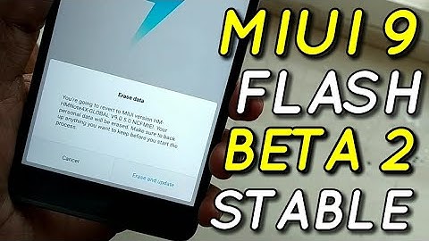 Beta to Stable in Miui 9 Flashing Without PC | Hindi - हिंदी