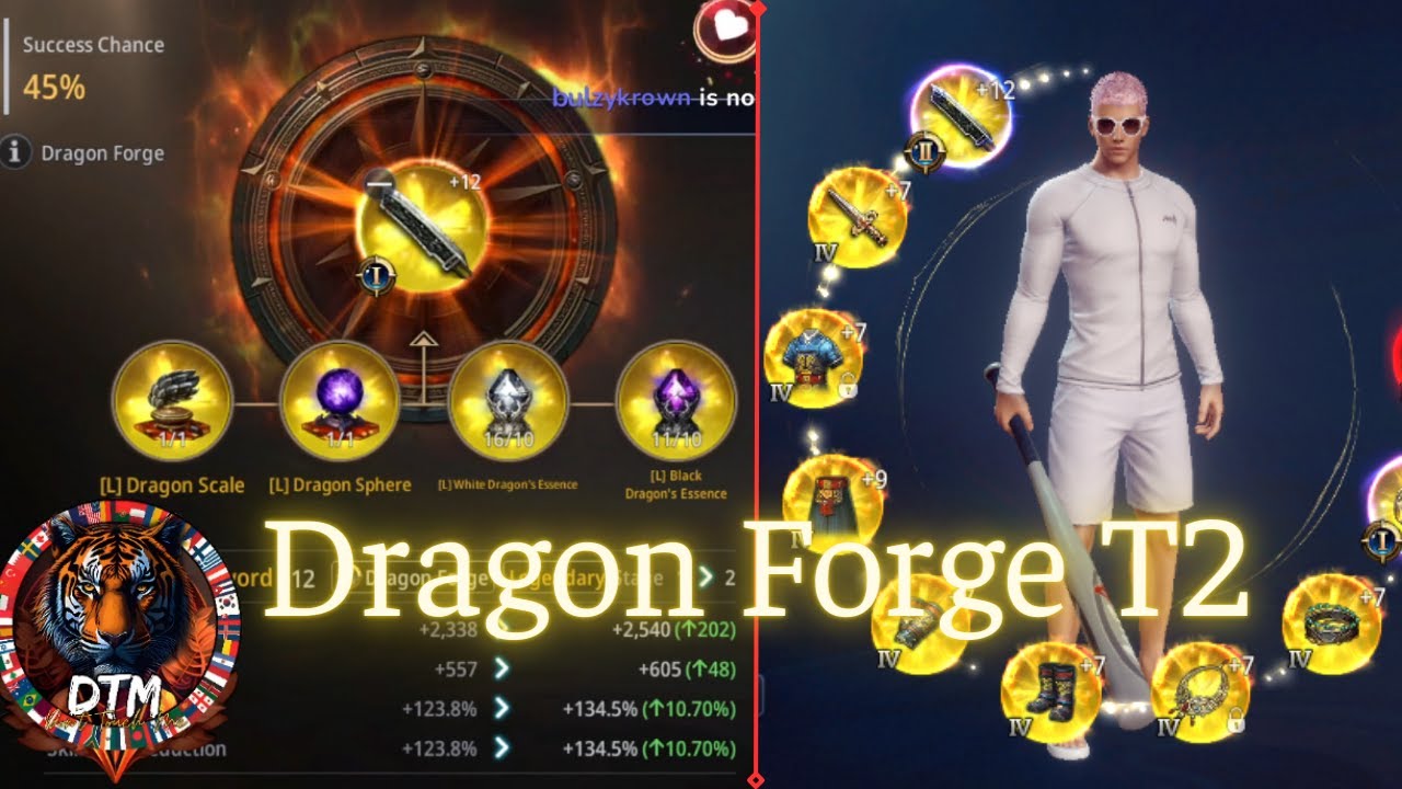 DTM ttsslove UPGRADE Dragon Forge T2 | MIR4