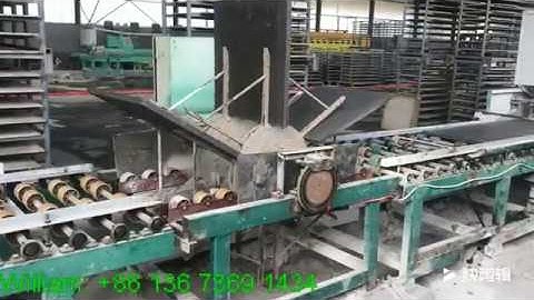 How to calibrate and polish the terrazzo tiles automatically?