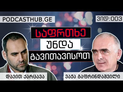 ვაჟა გაფრინდაშვილი , დავით ქაცარავა - \"დამორჩილებული დაუმორჩილებლობა\" | PODCASTHUB.GE | 06.12.2020