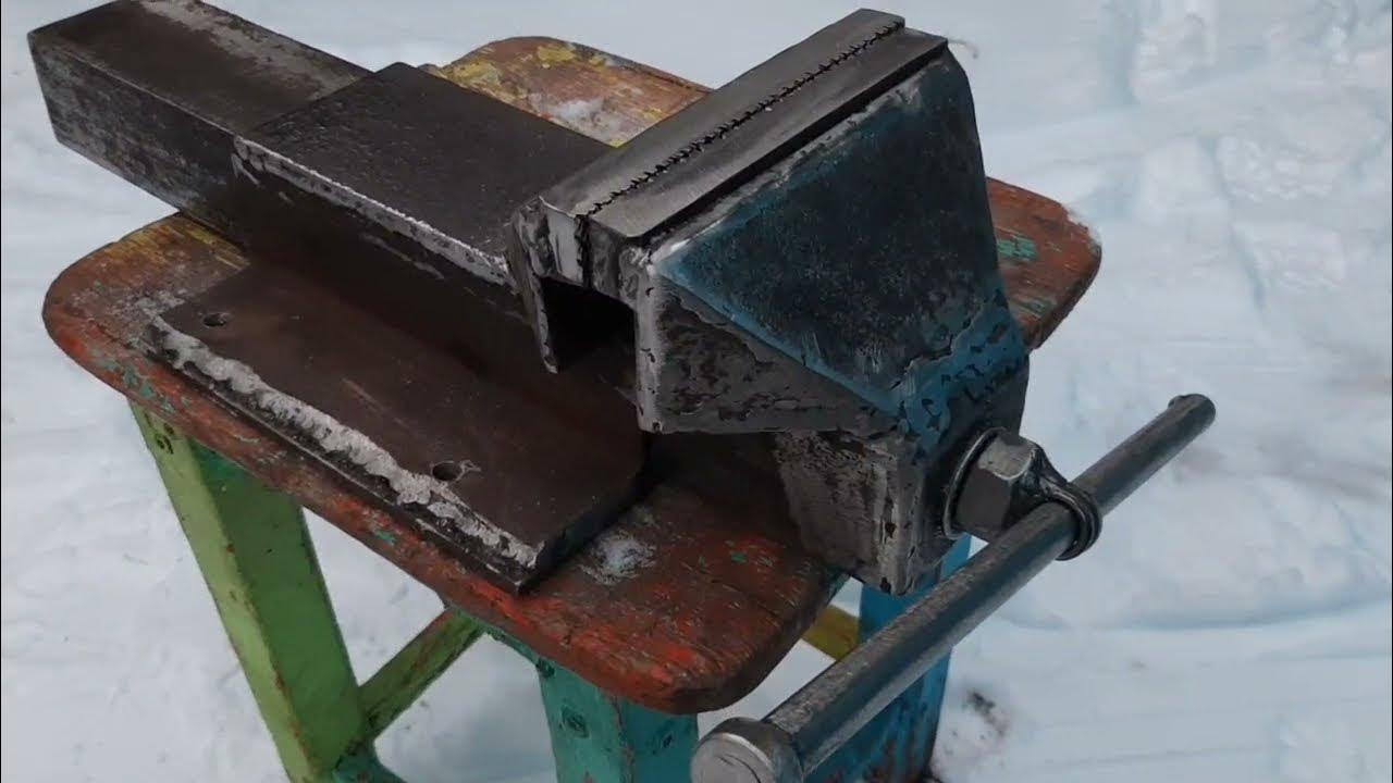 Тиски из уголков и металлолома - YouTube
