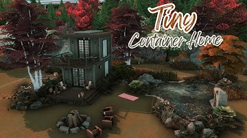 Tiny Container Home | Sims 4 Speed Build