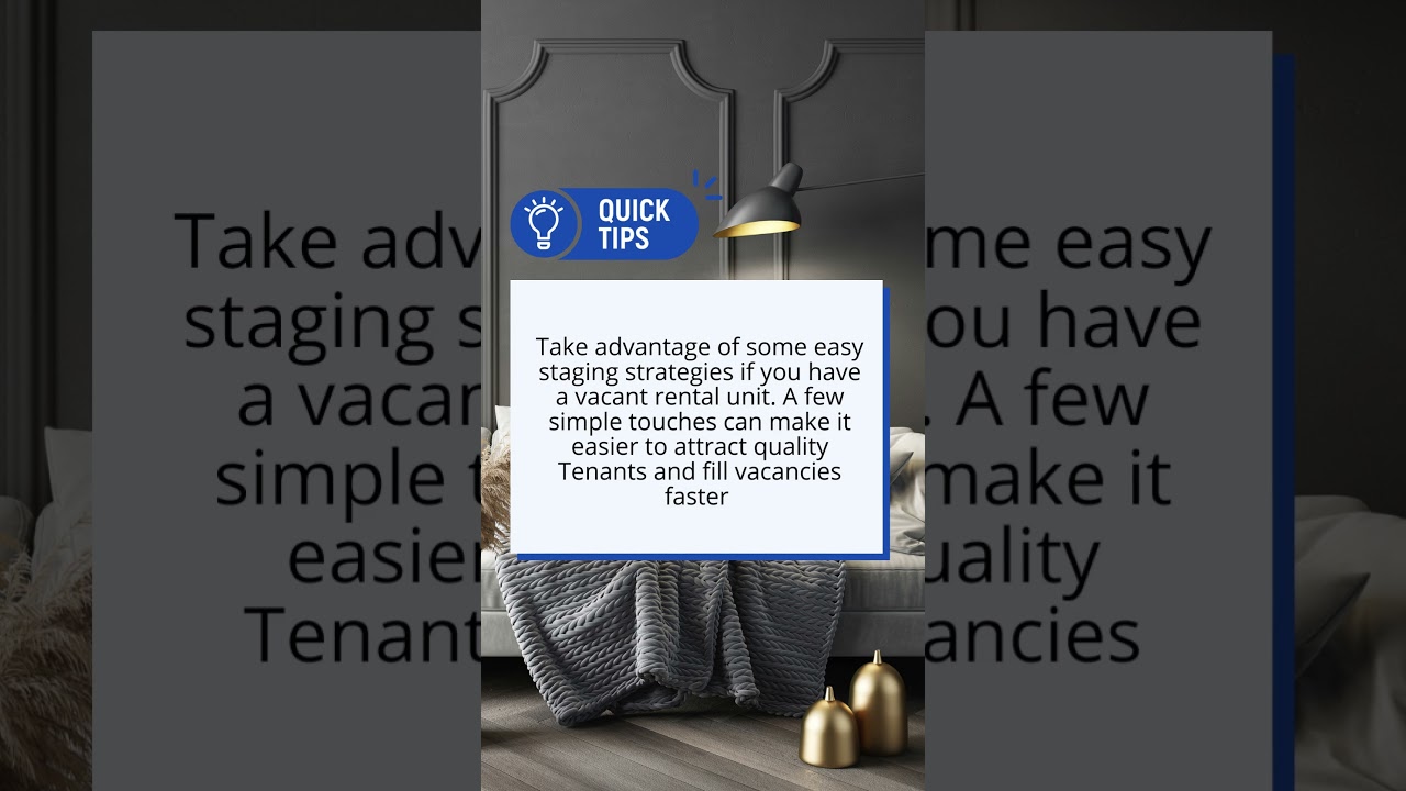 Simple Staging Tips for Vacant Rentals