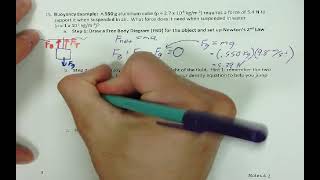 Physics 2 - Fluids - Notes 2: Buoyancy - Example Problem #2
