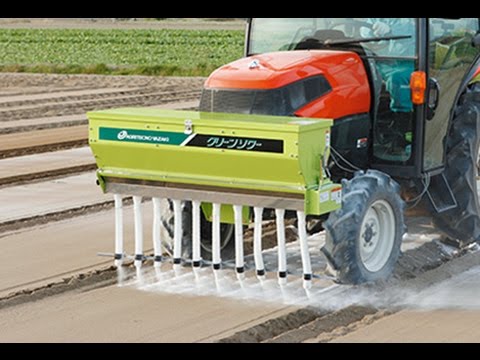 トラクタ用土壌改良剤散布機 クリーンソワー Tcs 121s Youtube