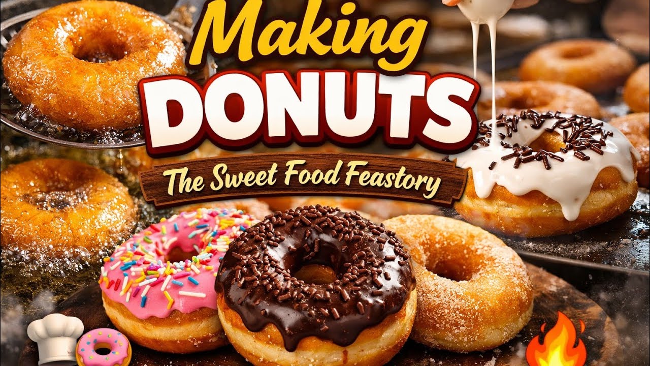 “Making Donuts 🍩 | The Sweet Story Behind Every Bite | Food Feastory”