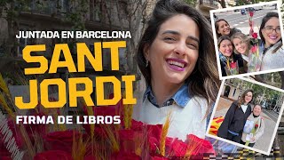 ROSAS + FIRMA DE LIBROS EN SANT JORDI