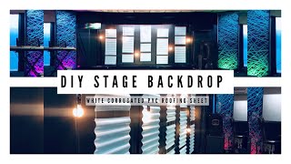 Part 10 | DIY STAGE BACKDROP 2 | Corrugated pvc sheet | MODERN CHURCH DESIGN | *Pinterest inspired