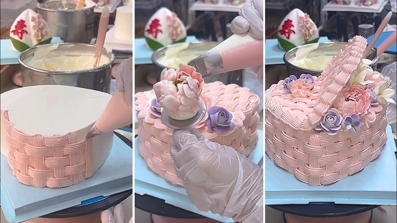 Stunning Pink Floral Cake! Gorgeous & Perfect For Spring.